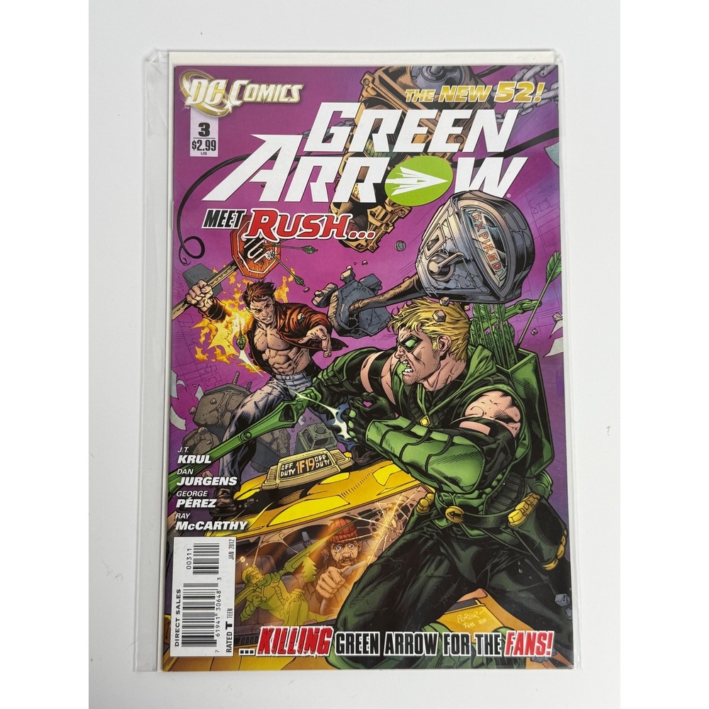 Green Arrow 3 2012 The New 52 DC Comics 1st Appearance Rush Jurgens Perez